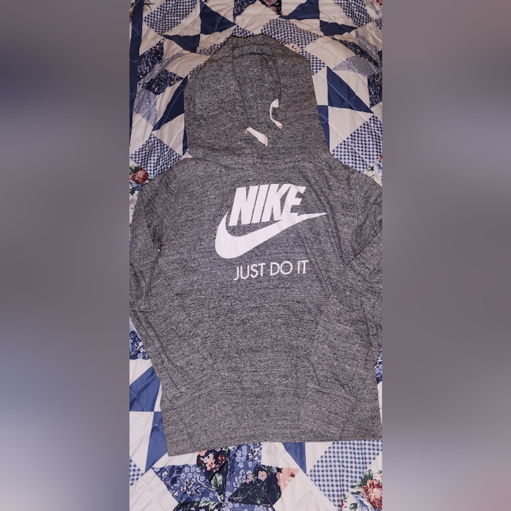 Nike Gray Hoodie - Just Do It